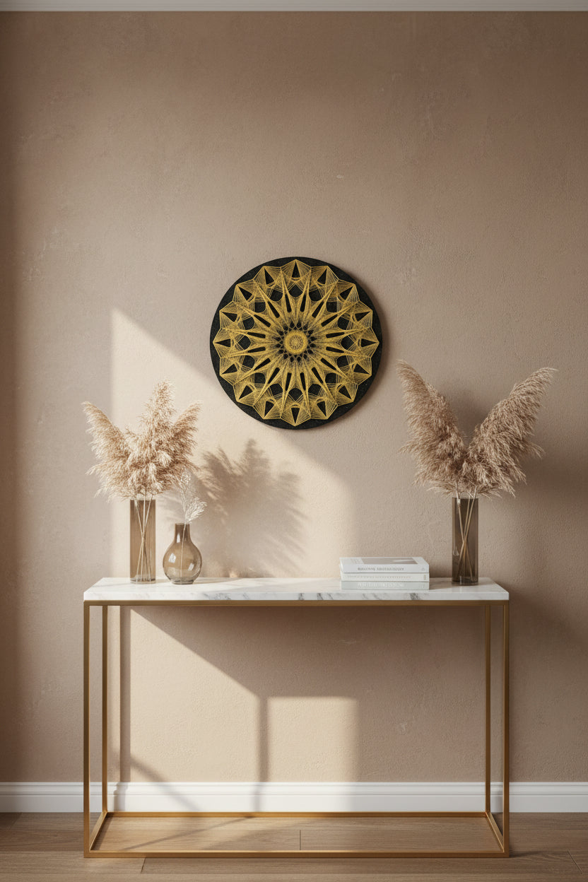 Handmade Round String Art Frame