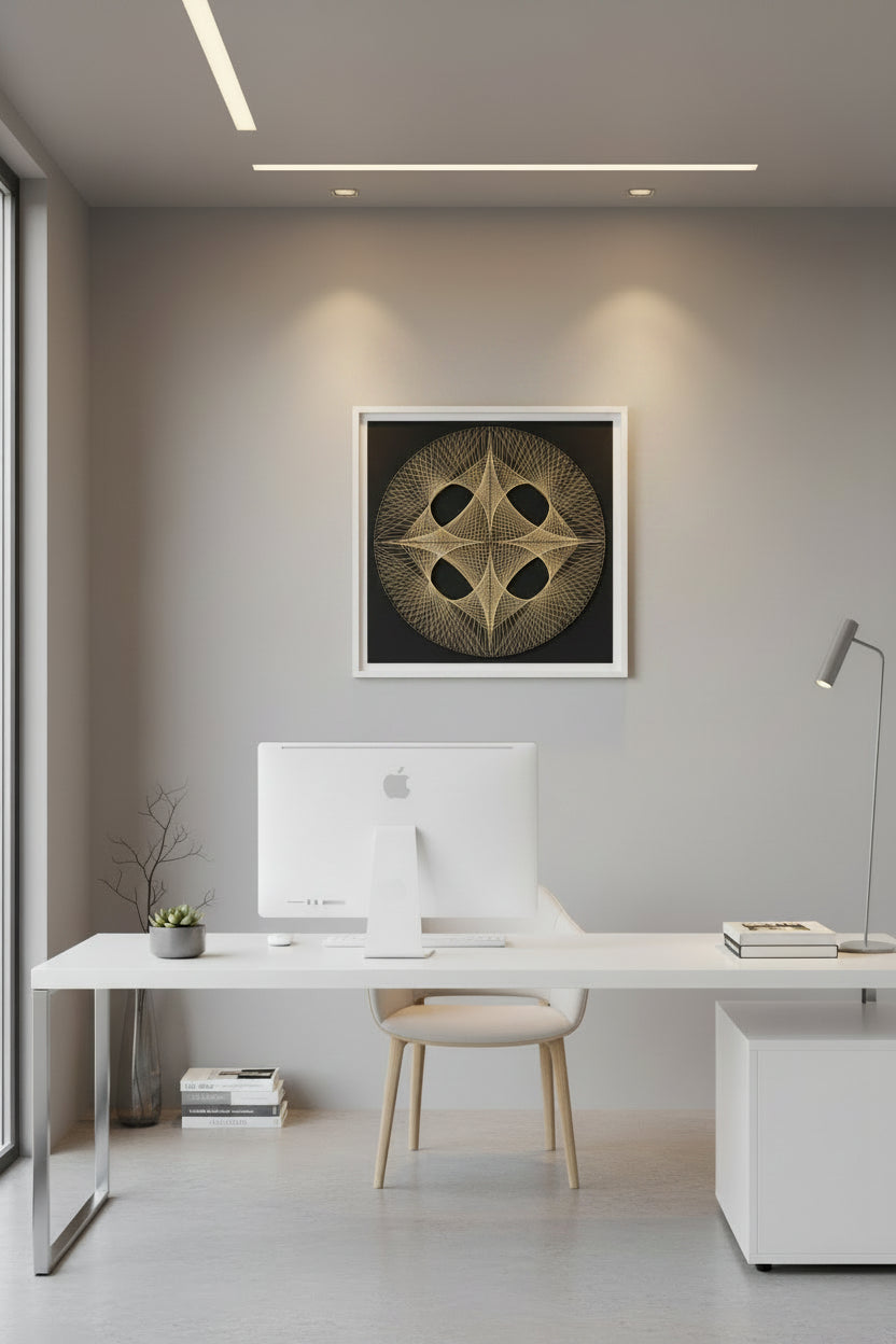Handmade Geometric String Art Frame