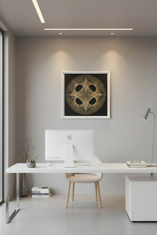 Handmade Geometric String Art Frame