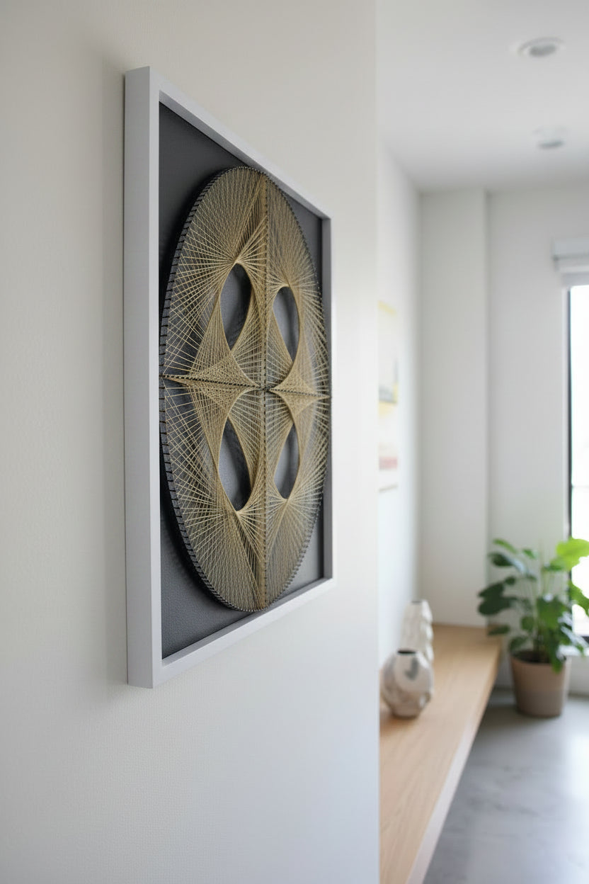 Handmade Geometric String Art Frame