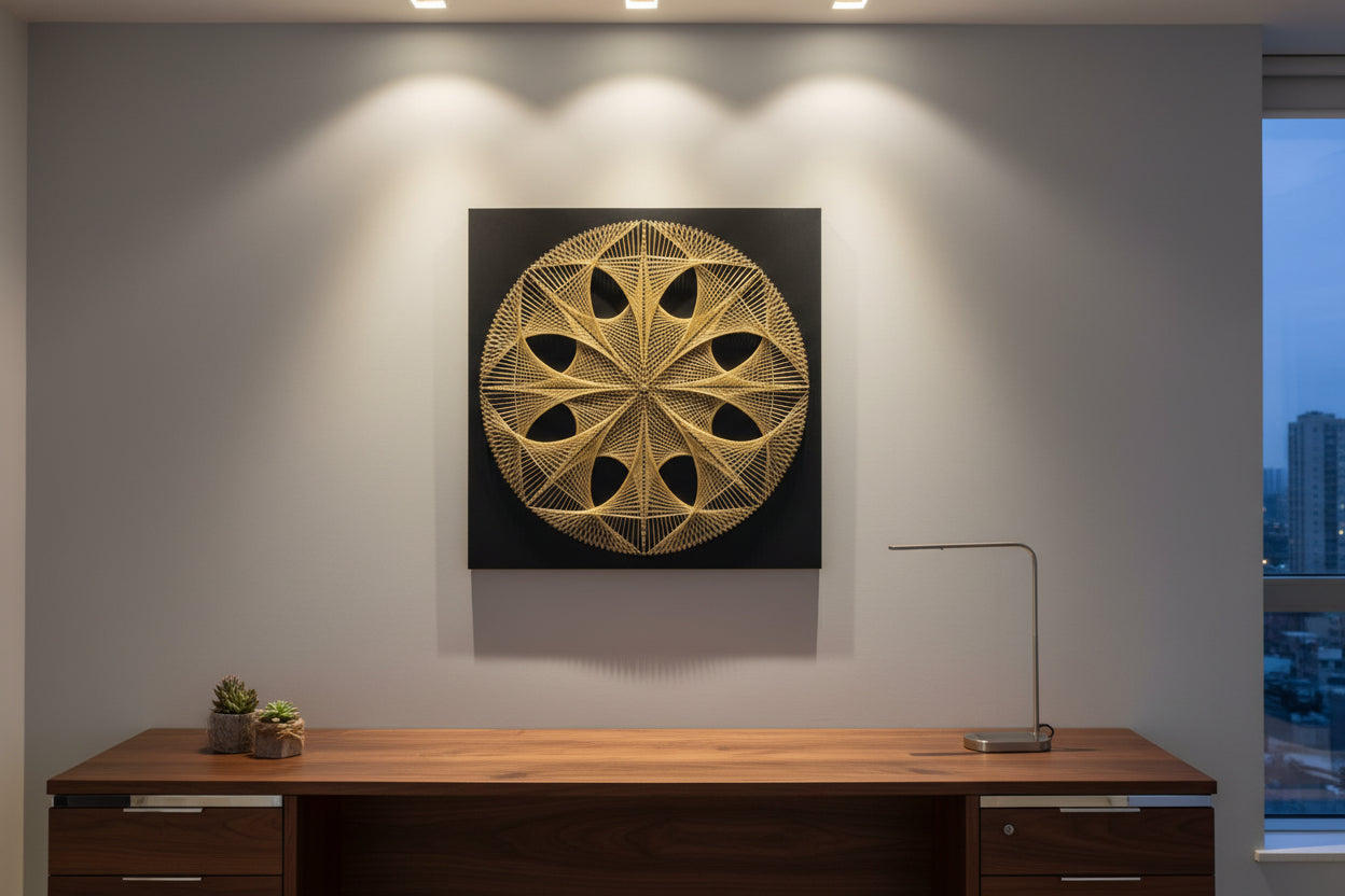 Handmade Square String Art Frame