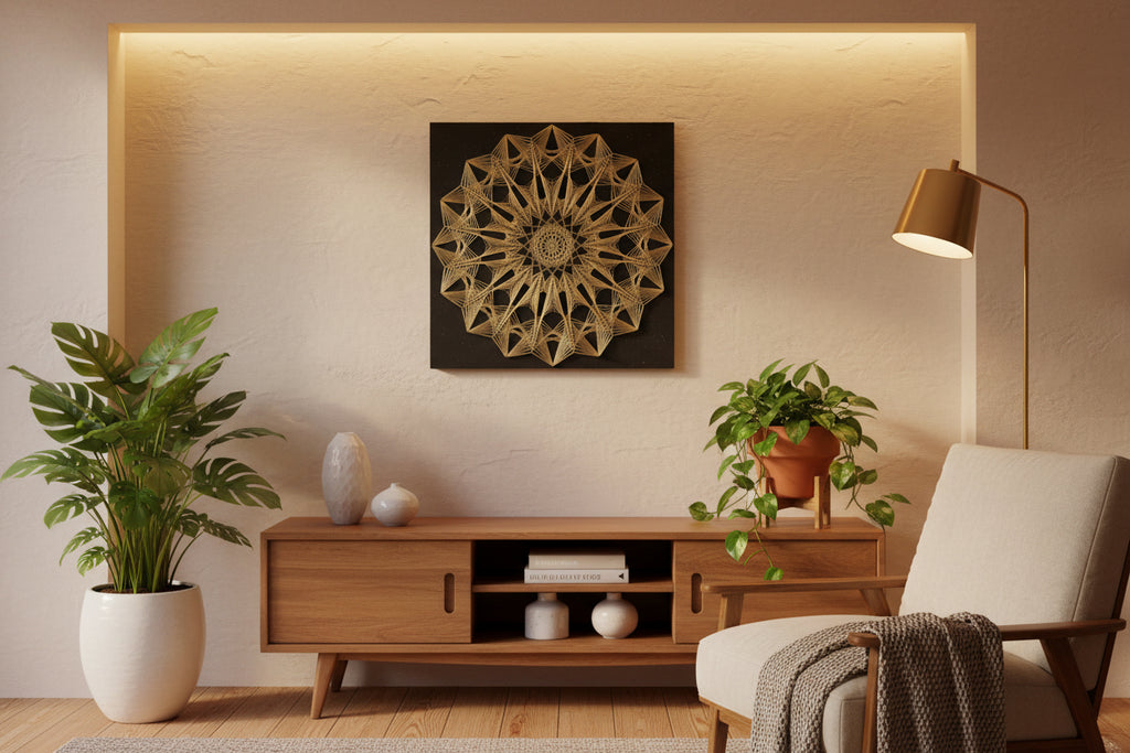 Handmade String Art Frame