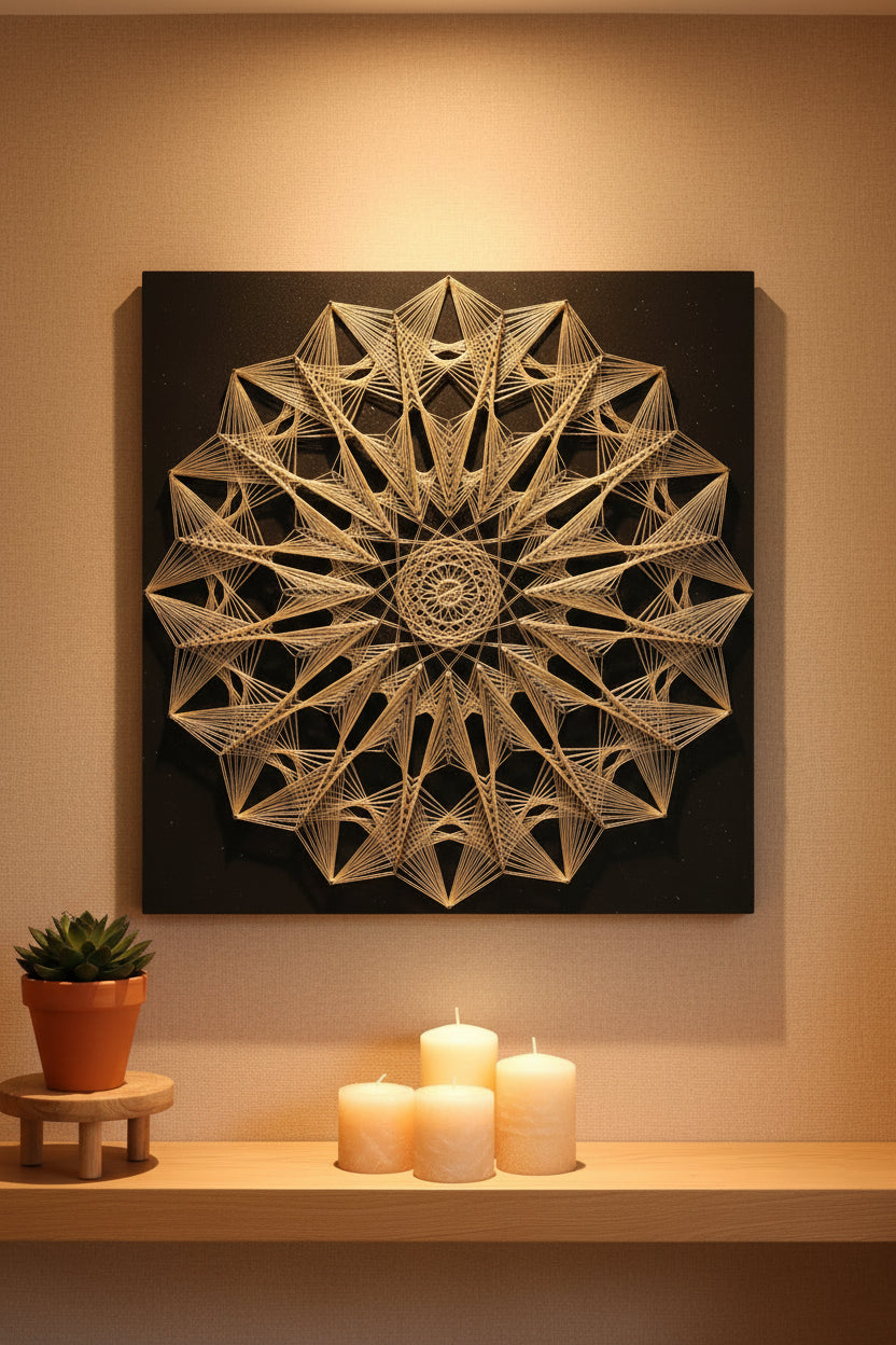 Handmade String Art Frame