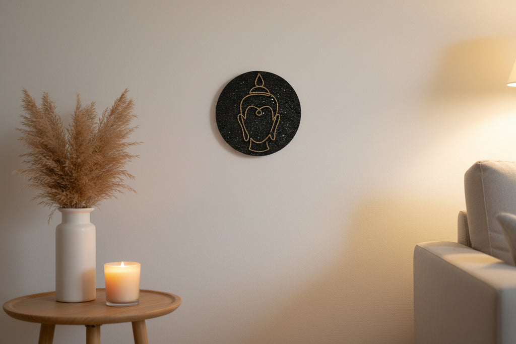 Handmade Buddha Face String Art Frame