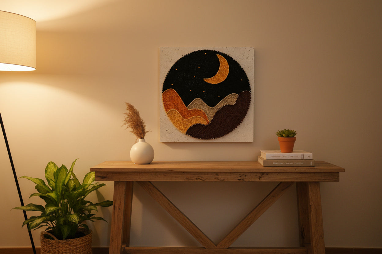 Handmade Nature String Art Frame
