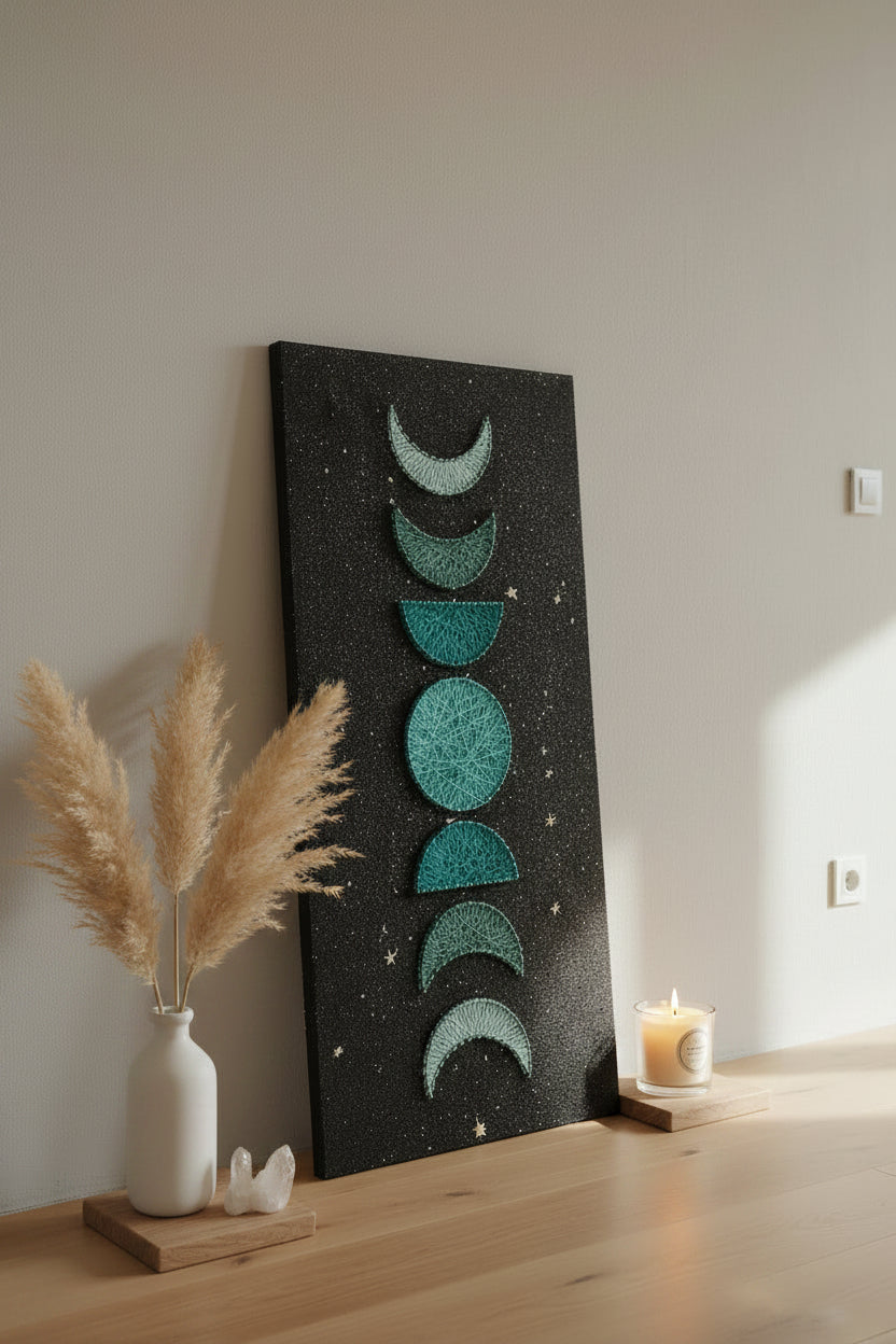 Handmade Seven Moon String Art