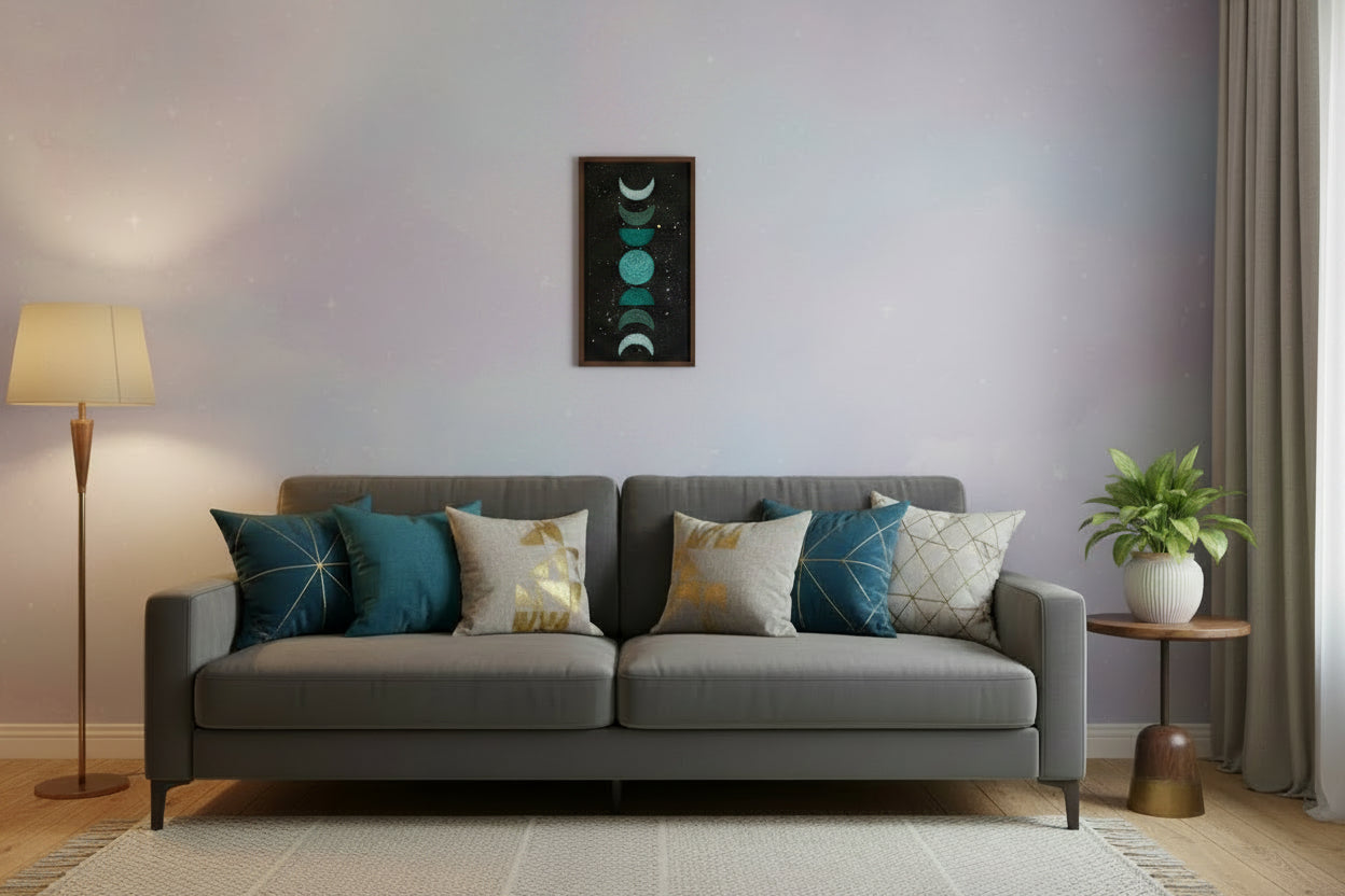 Handmade Seven Moon String Art