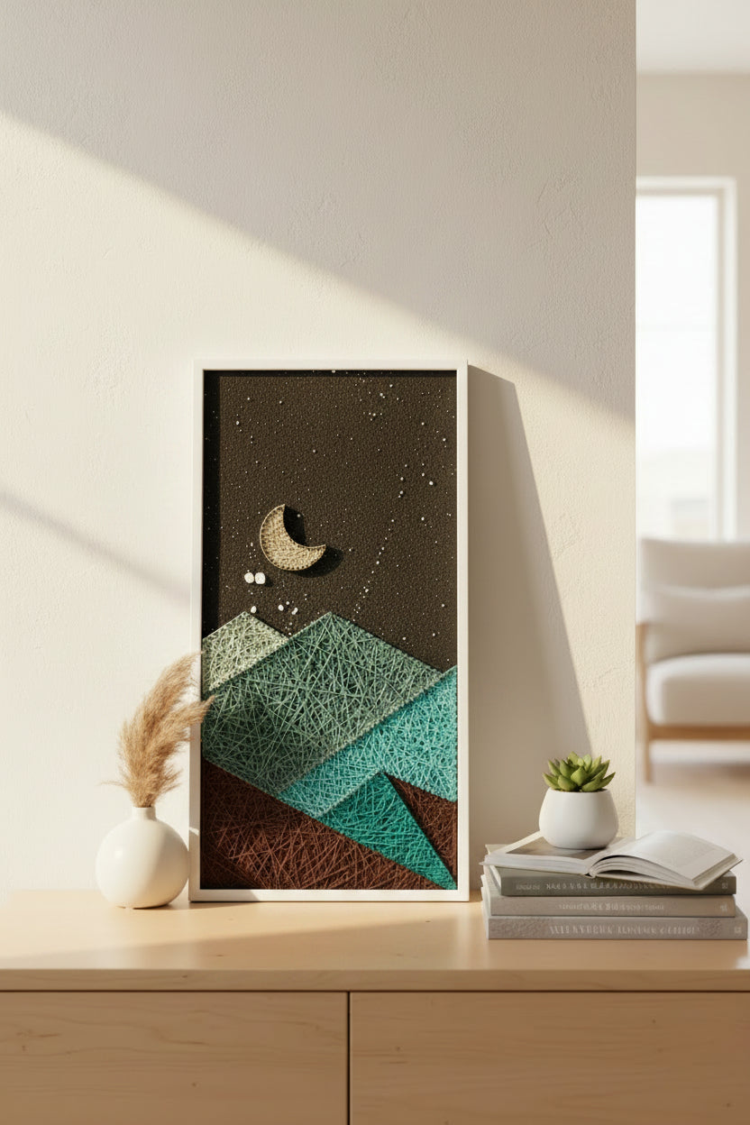 Handmade Nature String Art Frame