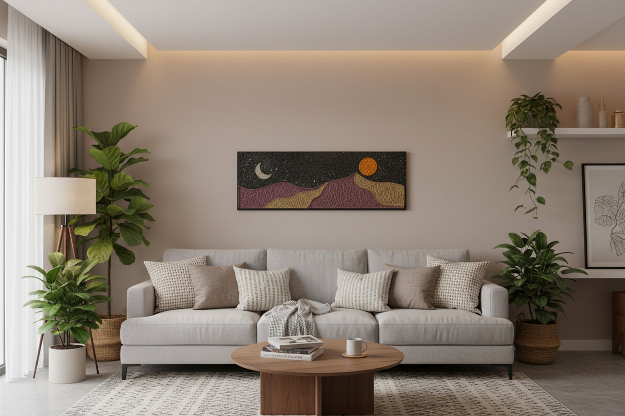 Handmade Nature String Art Frame