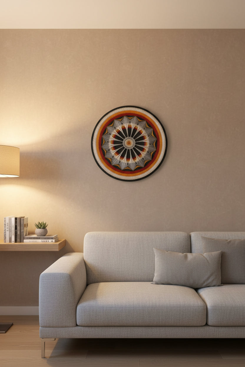 Handmade Geometric Unique String Art Frame