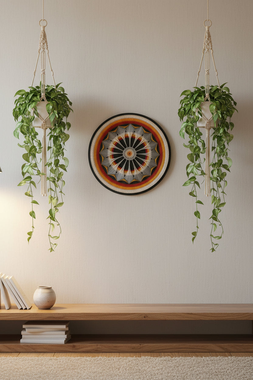Handmade Geometric Unique String Art Frame