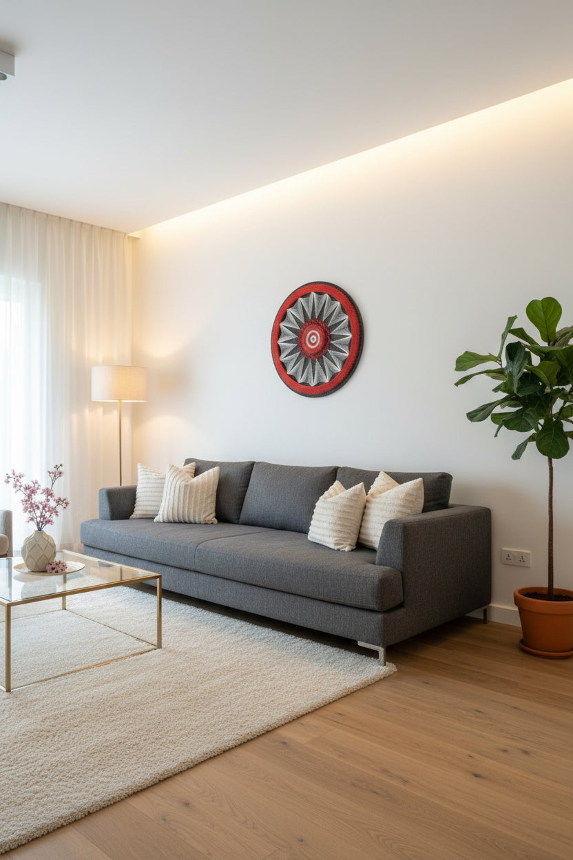 Handmade Round String Art Frame