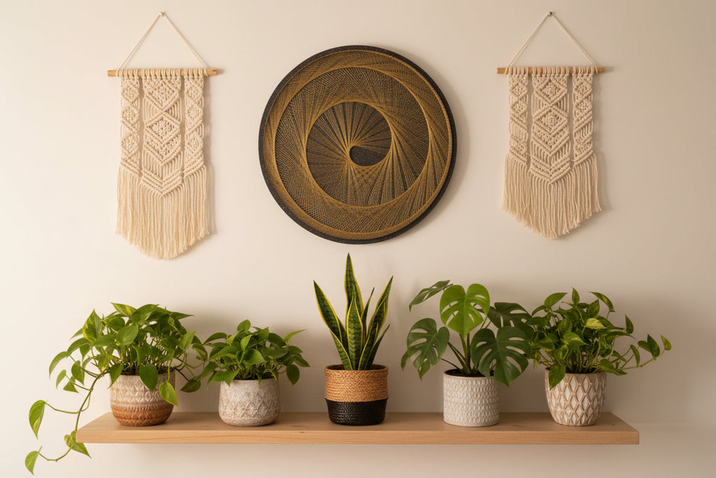 Handmade Round Modern String Art