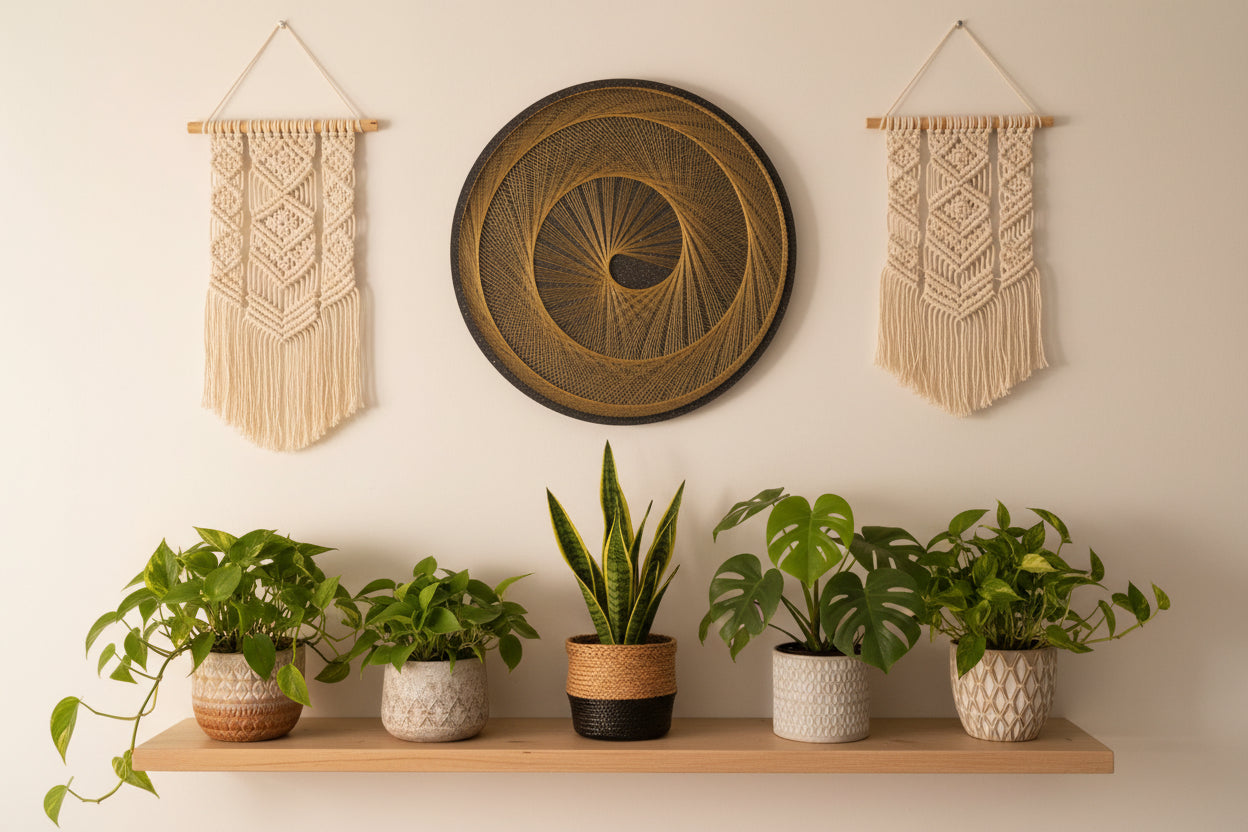 Handmade Round Modern String Art