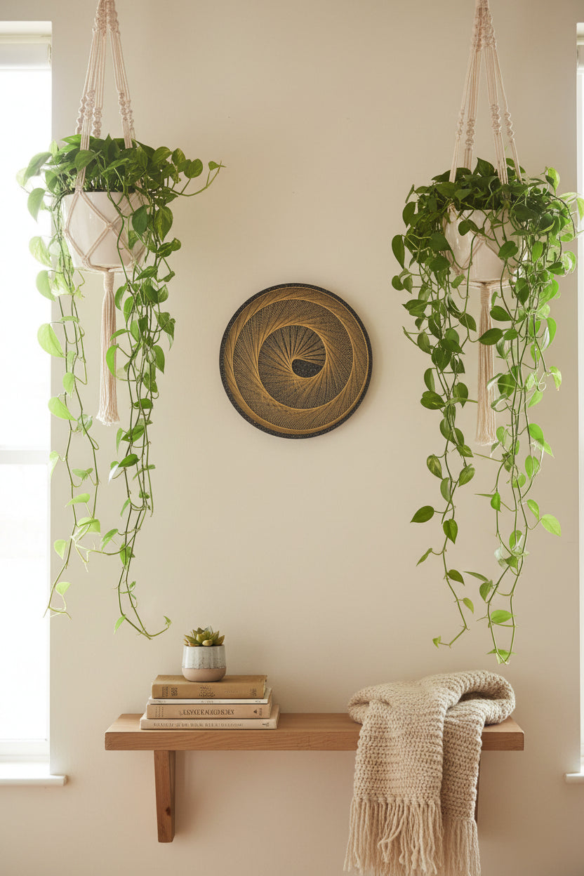 Handmade Round Modern String Art