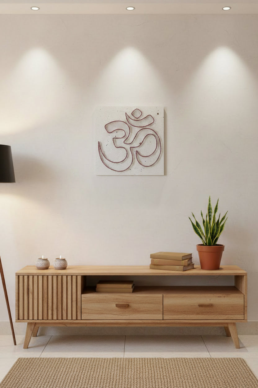 Handmade OM String Art Frame