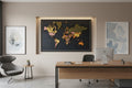 Handmade World Map String Art Frame