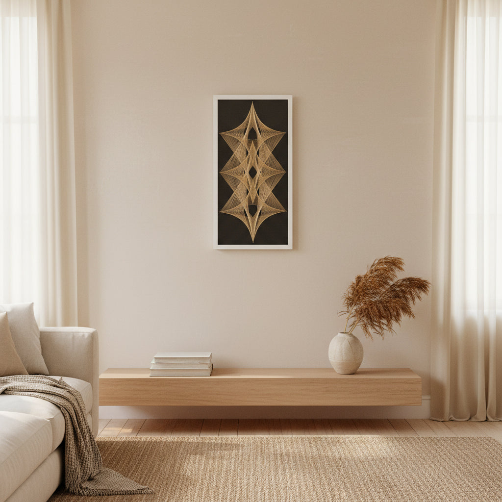 Handmade Rectangular String Art Frame