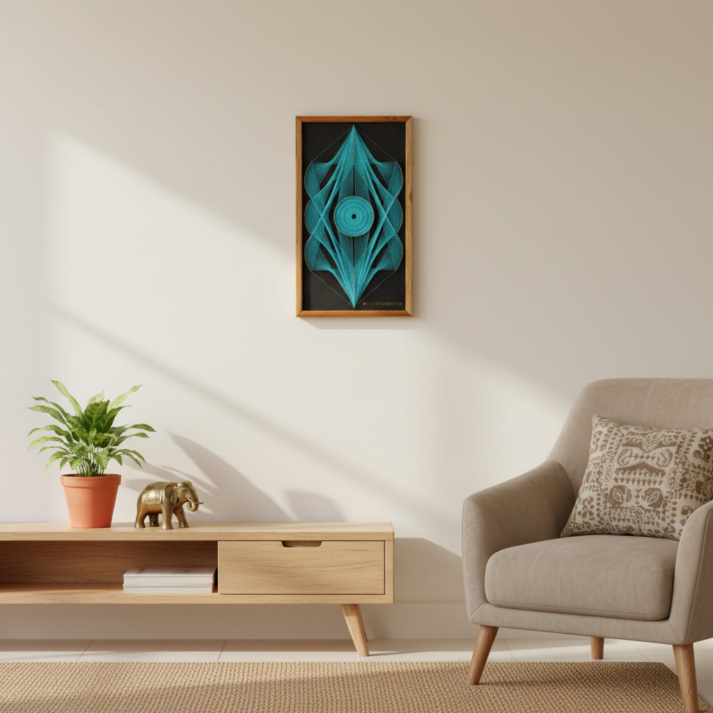 Handmade Modern String Art Frame