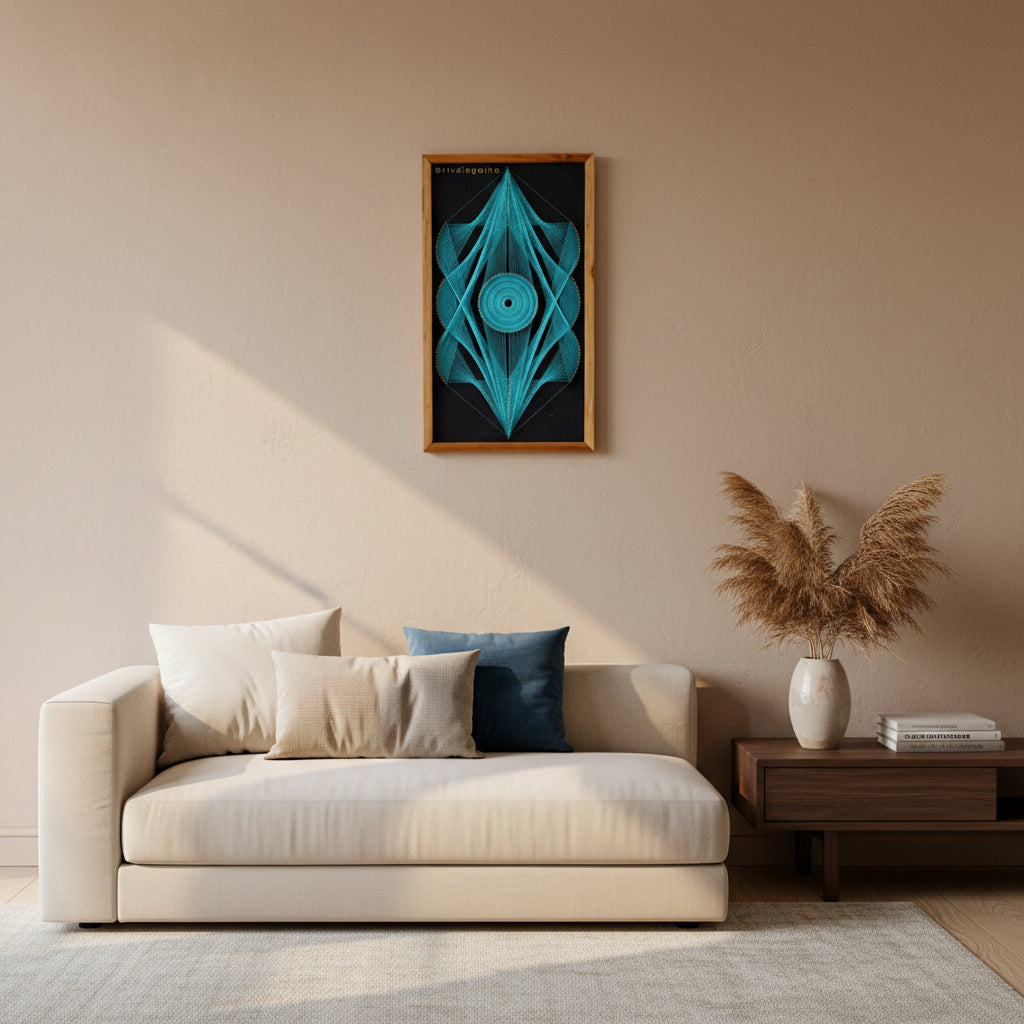 Handmade Modern String Art Frame