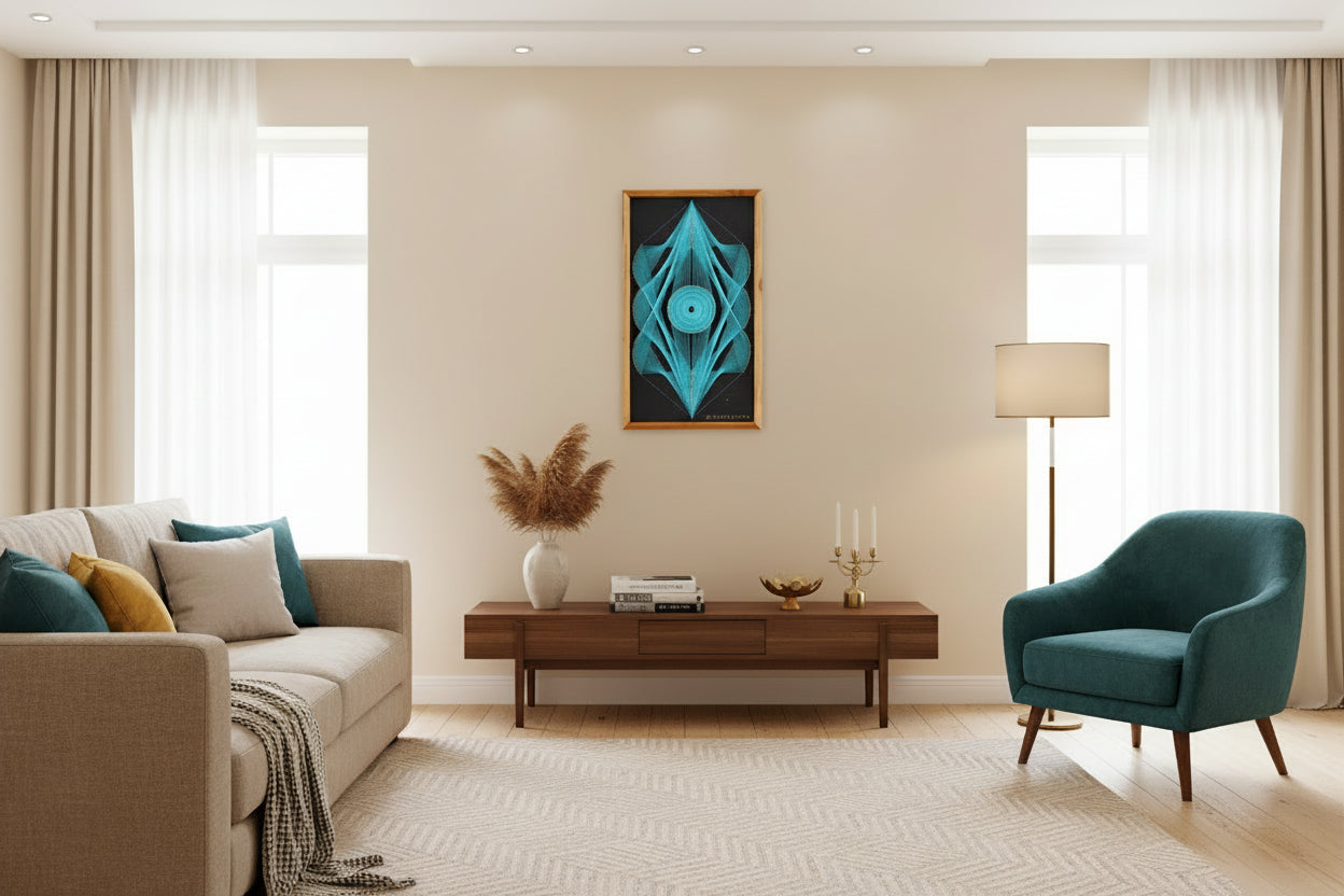 Handmade Modern String Art Frame