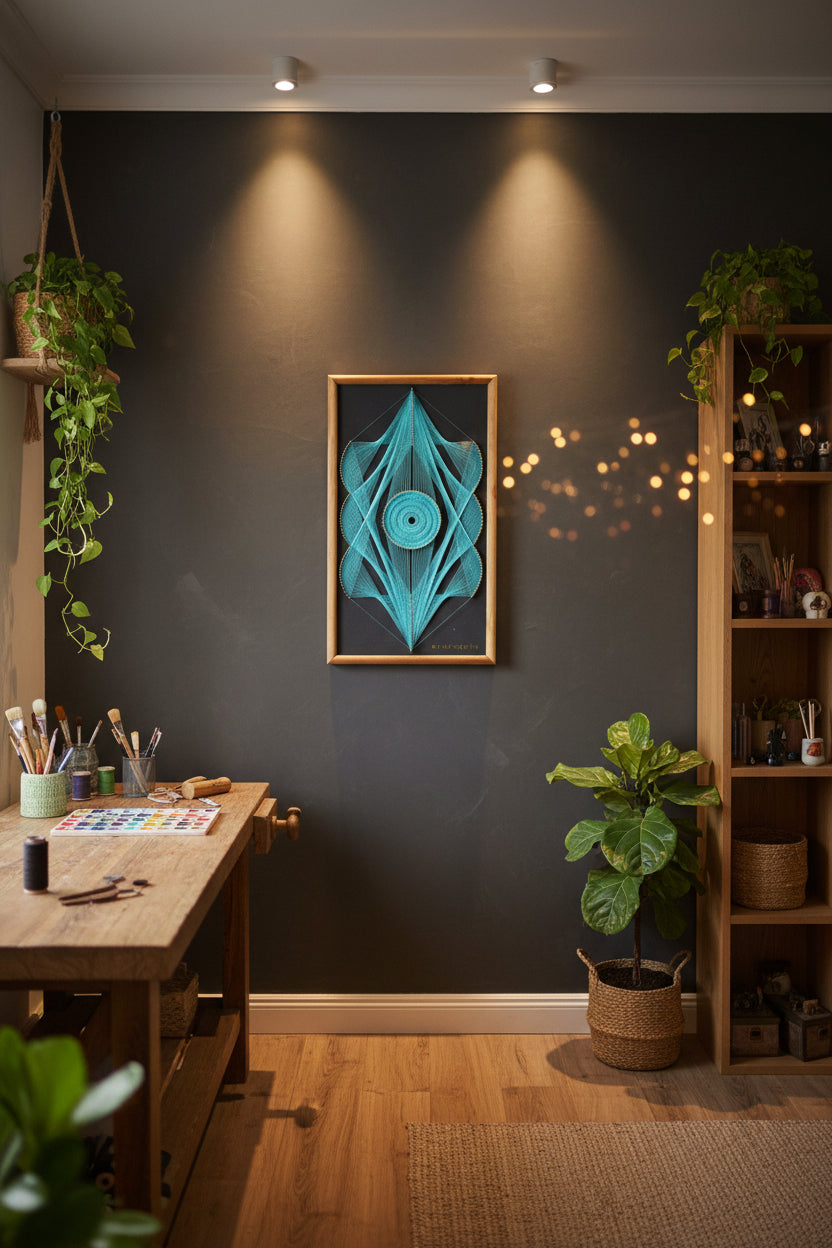 Handmade Modern String Art Frame