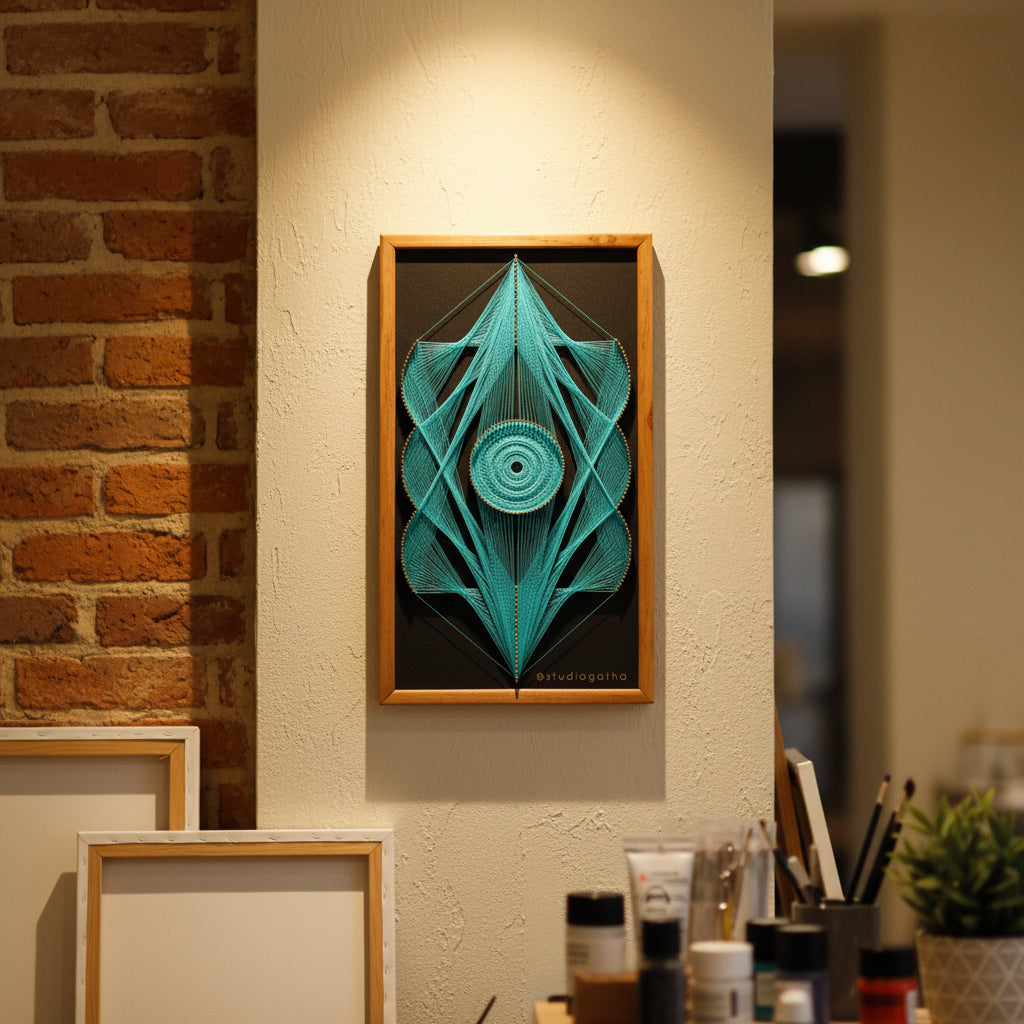 Handmade Modern String Art Frame