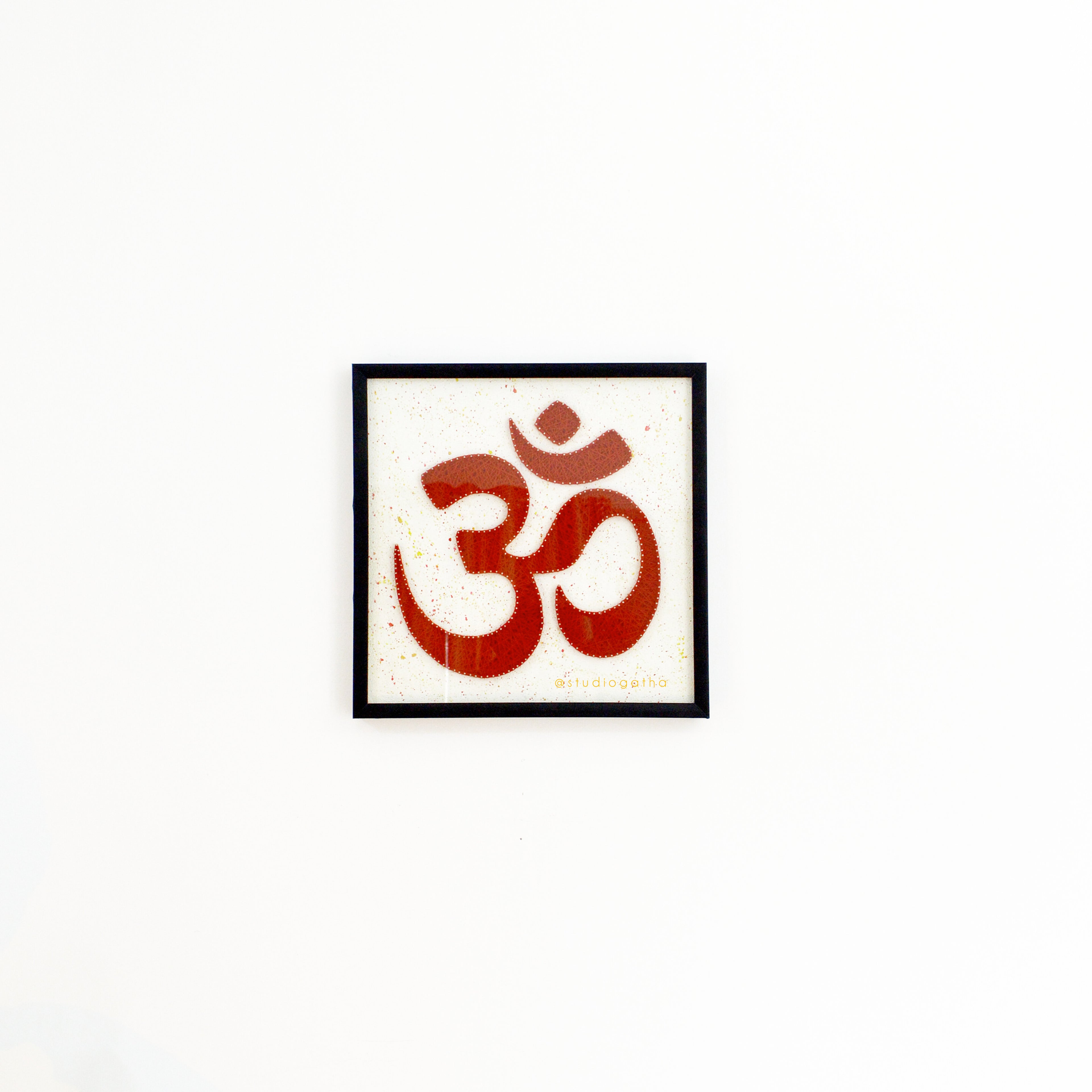 Handmade OM String Art Frame
