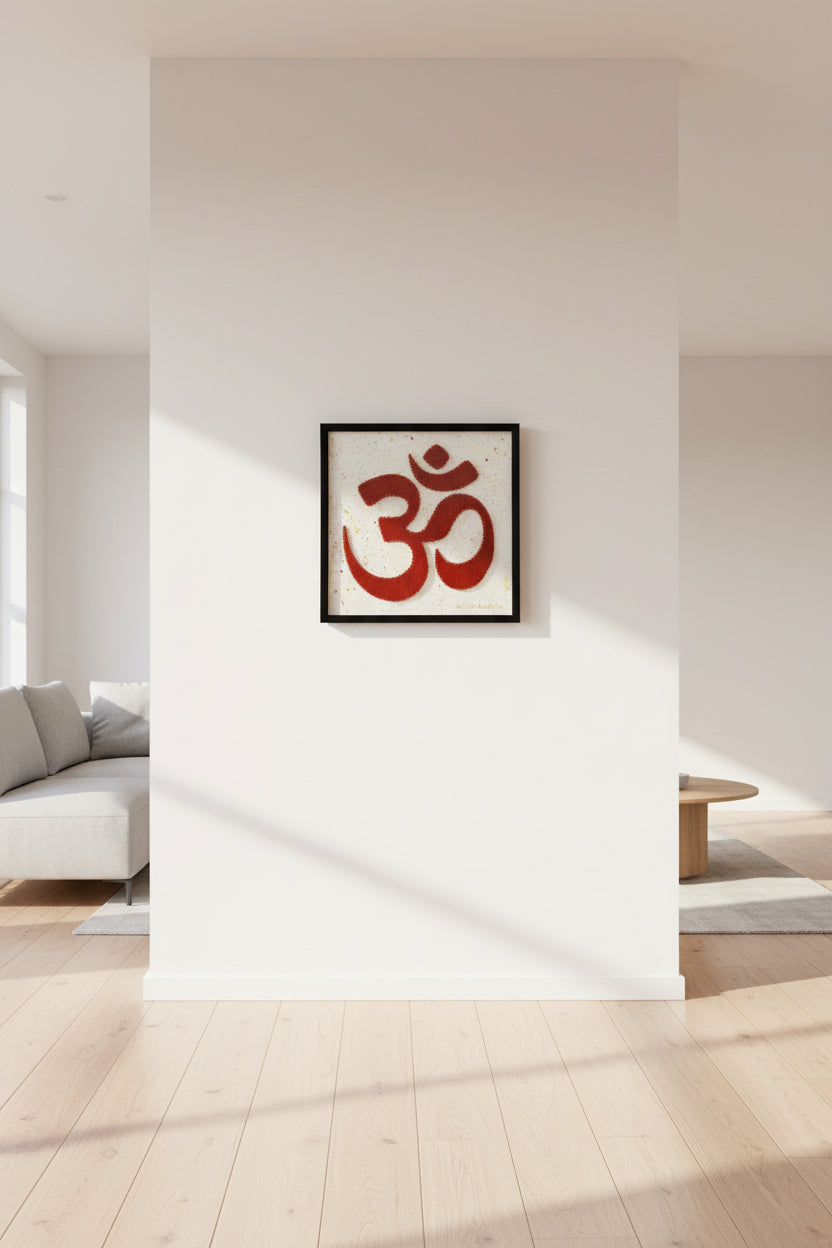 Handmade OM String Art Frame