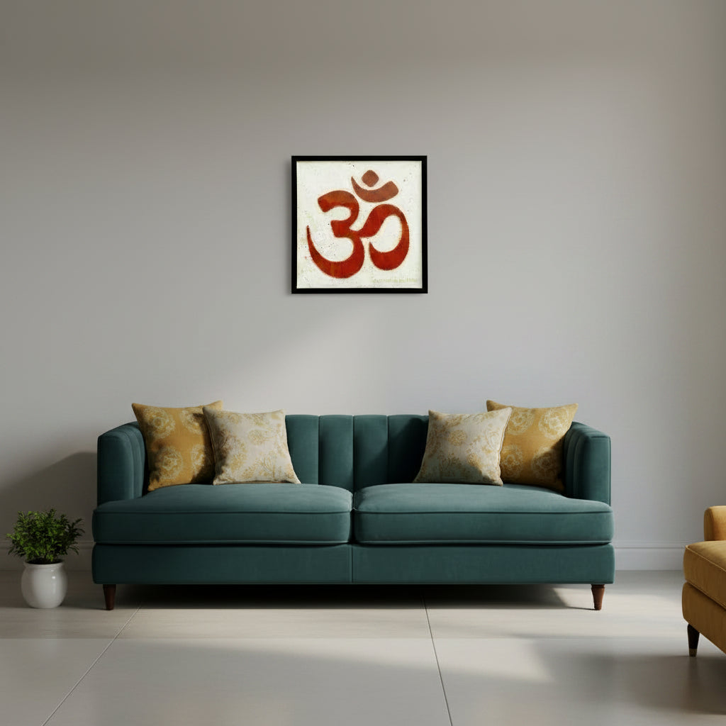Handmade OM String Art Frame